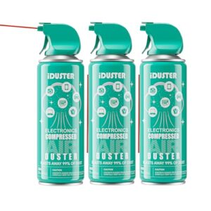 iduster disposable compressed air duster, computer keyboard cleaner,3 packs
