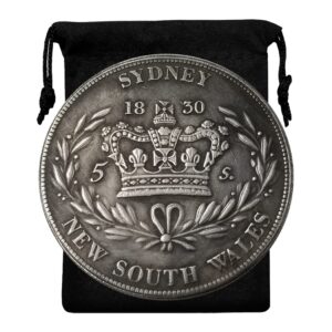kocreat copy australia 1830 crown william iv uk coin-replica great britain silver dollar pence gold coin royal souvenir coin lucky coin