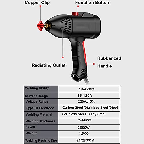 Electric Welder Machine Portable Handheld Welders 110V Small Welding Machine Arc Welder for Household Automatic Welding Machine,2m welding machine