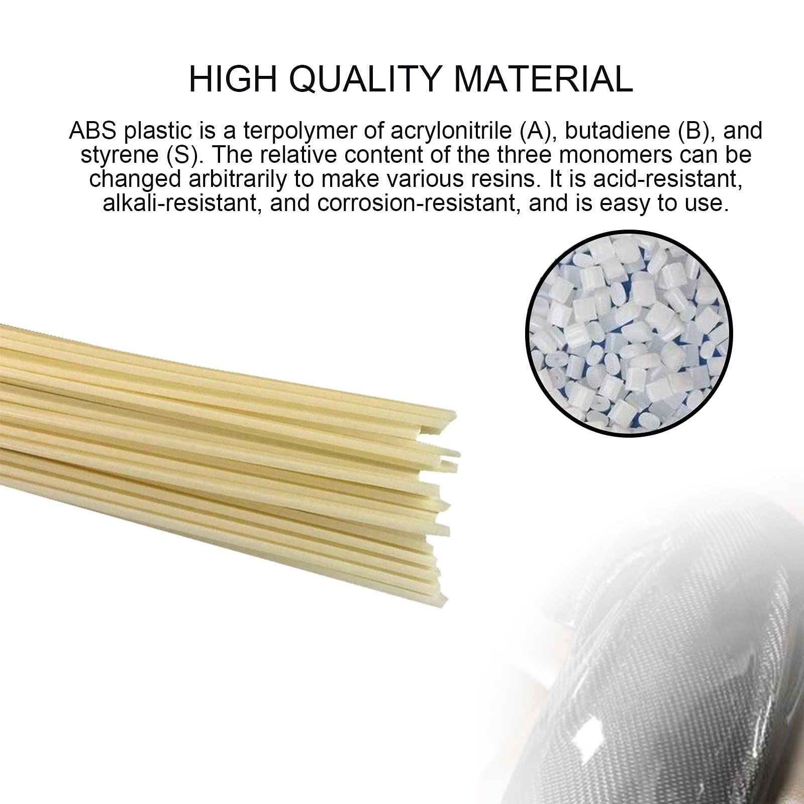 HRTX 11 lb ABS Plastic Welder Rods, Plastic Welding Rods, Double Strand Plastic Rods for Automotive Interior Panels, Battery Car/Motorcycle Shells, Long 39.37 in