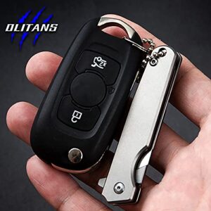 OLITANS T010 Folding Scalpel Titanium Alloy EDC Outdoor Unpacking Pocket Knife With 10pcs #24 Replaceable Blades