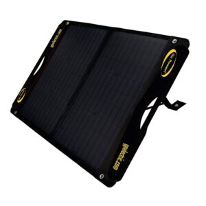go power! duralite 100-watt lightweight portable 12 volt monocrystalline foldable solar panel, with 30-amp pwm charge controller & accessories