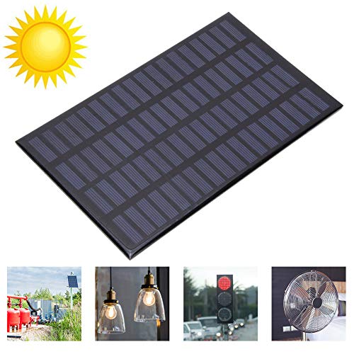 WNSC Solar Panel, Solar Cell Panel Stable Efficient DIY Battery Charger Kit Convenient to Use 2.5W 18V for DIY Power Charger for Outdoor
