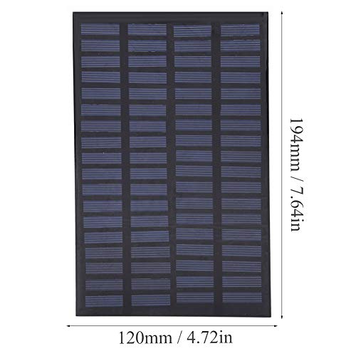 WNSC Solar Panel, Solar Cell Panel Stable Efficient DIY Battery Charger Kit Convenient to Use 2.5W 18V for DIY Power Charger for Outdoor