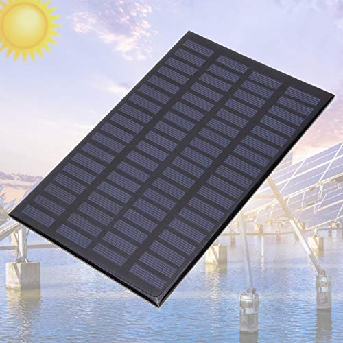 WNSC Solar Panel, Solar Cell Panel Stable Efficient DIY Battery Charger Kit Convenient to Use 2.5W 18V for DIY Power Charger for Outdoor