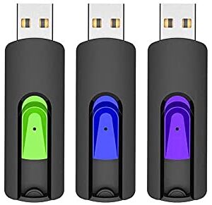 RAOYI 5 Pack 64GB USB Flash Drive, USB 2.0 Memory Stick Thumb Drives Jump Drive Pen Drive for PC Laptop Computer - 64G Multipack