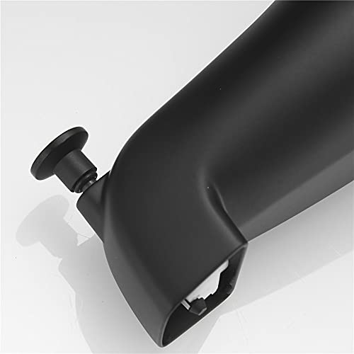 Weirun Bathroom Bathtub Water Outlet Bath Slip-On Diverter Tub Spout 4 Inches 1/2" Copper Pipe, Matte Black