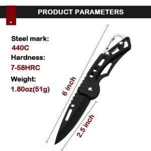 3 PACK Pocket Folding Knife, Tactical Knife, Super Sharp Blade only 2.5 inch, Good for Camping Survival Indoor and Outdoor Activities, Easy-to-Carry, Mens Gift