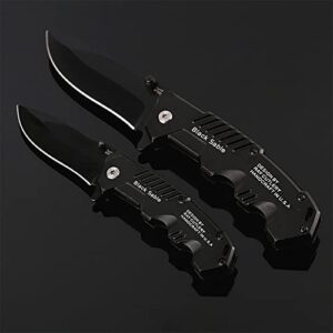 Hidoer 2 PACK Pocket Folding Knife, Tactical Knife(small+large) Assisted Knife, Tactical Knife, EDC Knife with Liner Lock