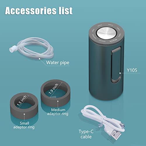 5-Gallon Water Bottle Pump Dispenser: YISH Electric Water Dispenser for Bottled Water Foldable Drinking Water Pump USB-Charging Water Bottle Dispenser Automatic Water Gallon Pump