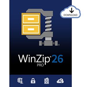 corel winzip 26 pro | zip compression, encryption, file manager & backup software [pc download] [old version]