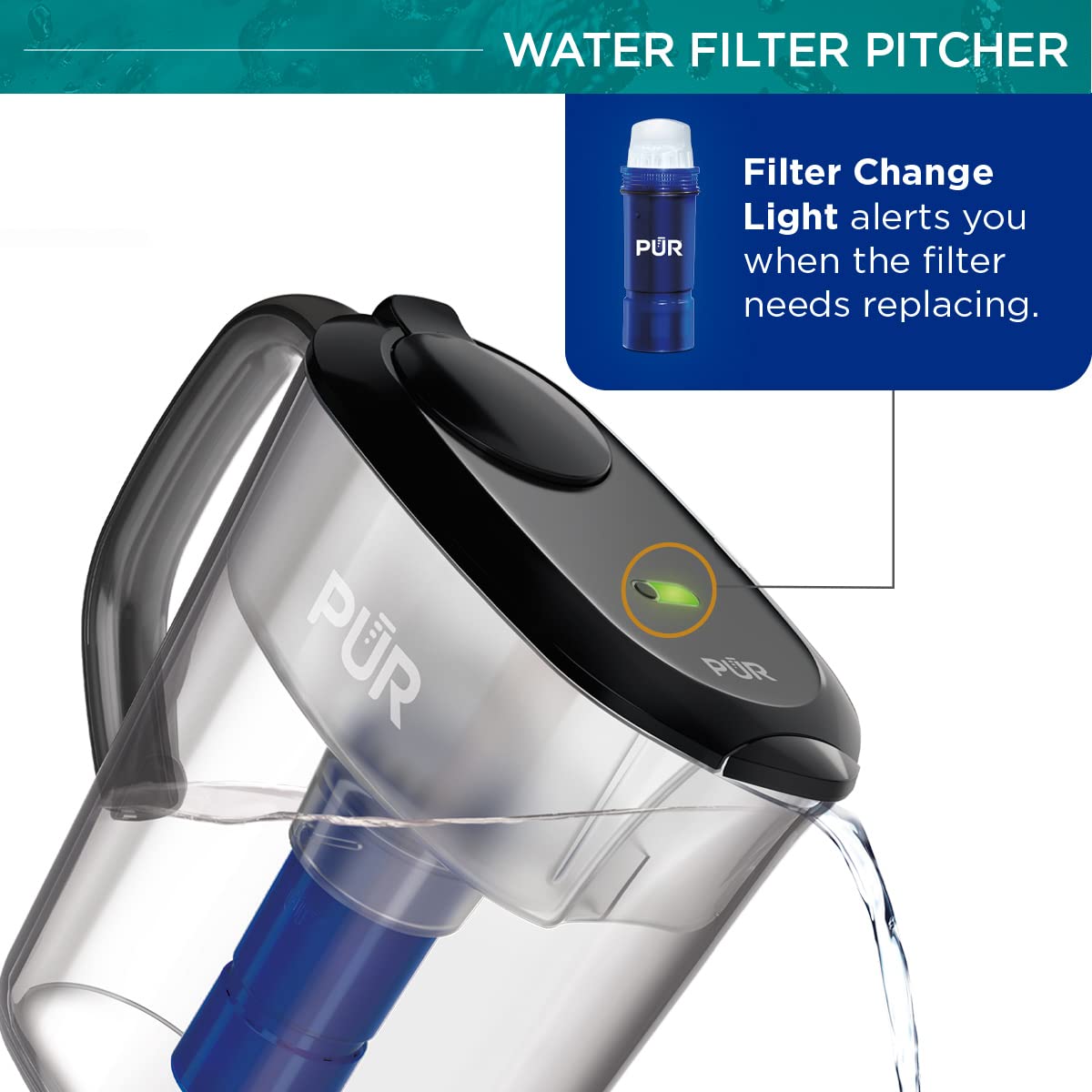 PUR Plus Water Pitcher Filtration System, 11 Cup – PPT111B