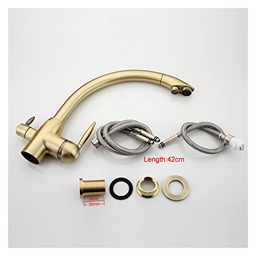 RTYUIE Retro Style Kitchen Faucet Countertop Installation Faucet 180 Degree Rotation with Water Purification Function Easy Installation and Smooth Water Flow