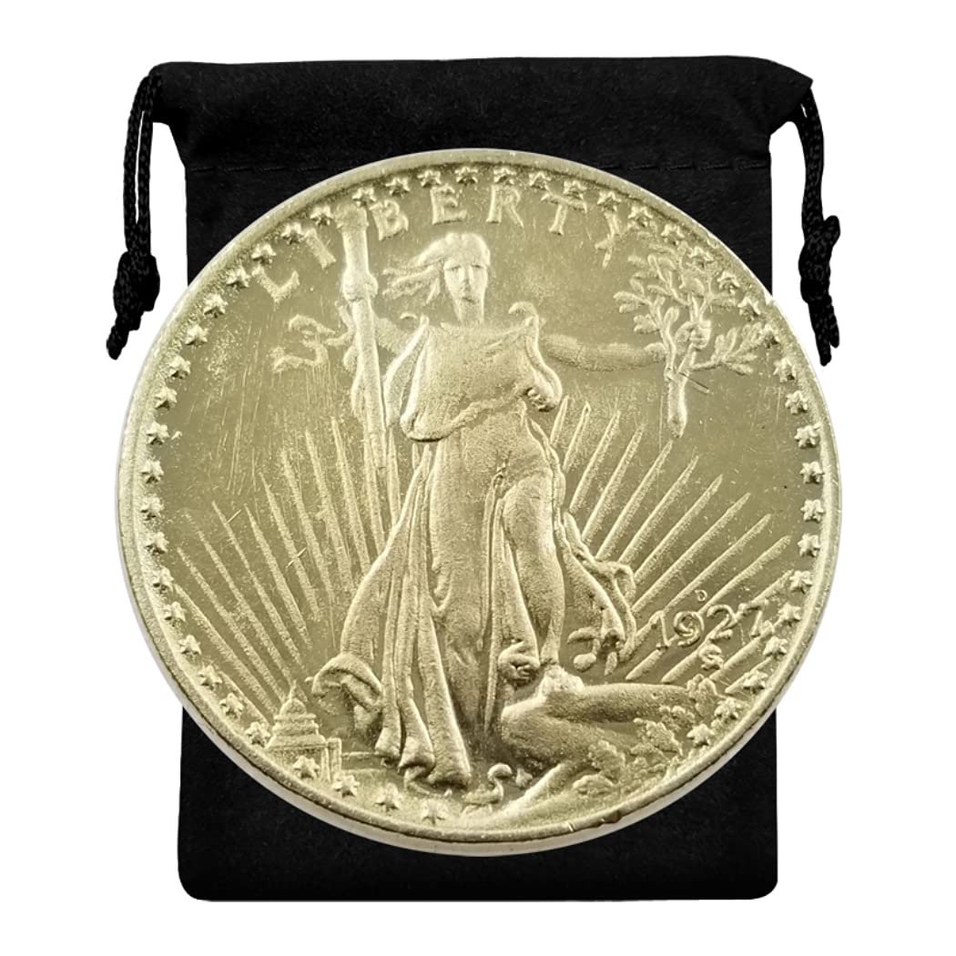 Kocreat Copy 1927-D Double Eagle Liberty Gold Coin Twenty Dollars-USA Souvenir Coin Lucky Coin Morgan Dollar Replica Collection