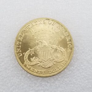 Kocreat Copy 1885 Liberty Morgan Gold Coin Twenty Dollars-USA Souvenir Coin Lucky Coin Hobo Coin Morgan Dollar Replica Collection, Silver
