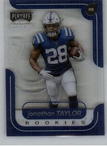 2020 panini chronicles playoff momentum rookies #7 jonathan taylor indianapolis colts rc rookie card official nfl football trading card in raw (nm or better) condition