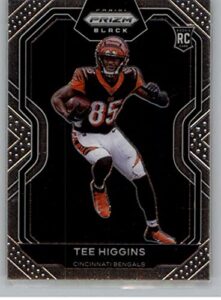 2020 panini chronicles prizm black #10 tee higgins cincinnati bengals rc rookie card official nfl football trading card in raw (nm or better) condition