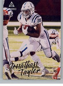 2020 panini chronicles luminance update rookies #215 jonathan taylor indianapolis colts rc rookie card official nfl football trading card in raw (nm or better) condition