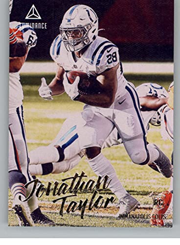 2020 Panini Chronicles Luminance Update Rookies #215 Jonathan Taylor Indianapolis Colts RC Rookie Card Official NFL Football Trading Card in Raw (NM or Better) Condition