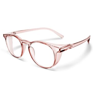 airanes anti fog safety glasses for women men (new pink)