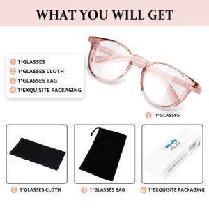 Airanes Anti Fog Safety Glasses for Women Men (New Pink)