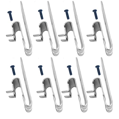 8PCS N435687 Belt Hook Clip with Glue dispensing anti loosening screw for DeWalt DCF620 DCF620B DCF622 Drywall Screwgun