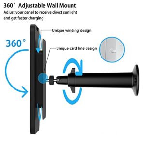 4W Solar Panel Charging Compatible with Arlo Pro 3/Pro 4/Pro 5S/Ultra/Ultra 2 only, with 13.1ft Waterproof Charging Cable, IP65 Weatherproof,Includes Secure Wall Mount(2-Pack)((Connector Type))