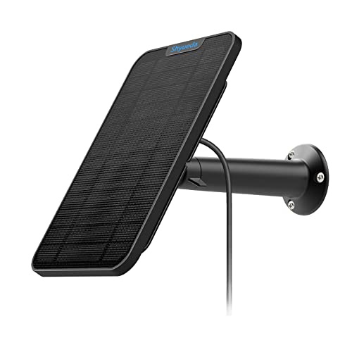 4W Solar Panel Charging Compatible with Arlo Pro 3/Pro 4/Pro 5S/Ultra/Ultra 2 only, with 13.1ft Waterproof Charging Cable, IP65 Weatherproof,Includes Secure Wall Mount(2-Pack)((Connector Type))