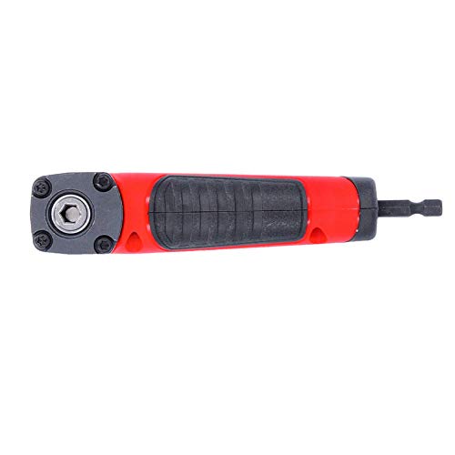 Right Angle Attachment Electric Screwdriver Repair 90 Degree Corner Device, ABS Handle Screwdriver Socket Adapter Drill Bit Corner Adapter for 18v Impact Driver and Drill Bit, (Size:13.5x3.5x2cm)