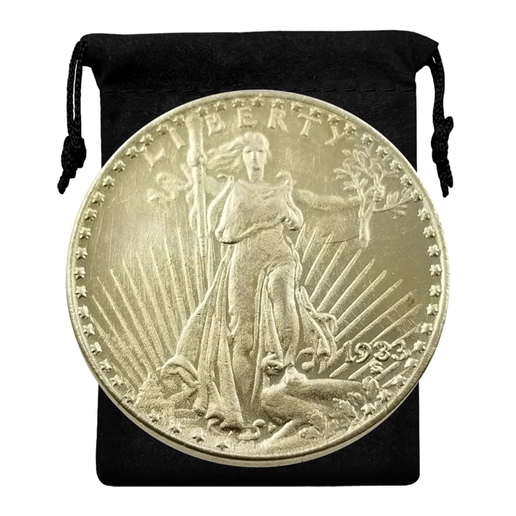 Kocreat Copy 1933 Double Eagle Liberty Gold Coin Twenty Dollars-Replica USA Souvenir Coin Lucky Coin Morgan Dollar Collection, Silver