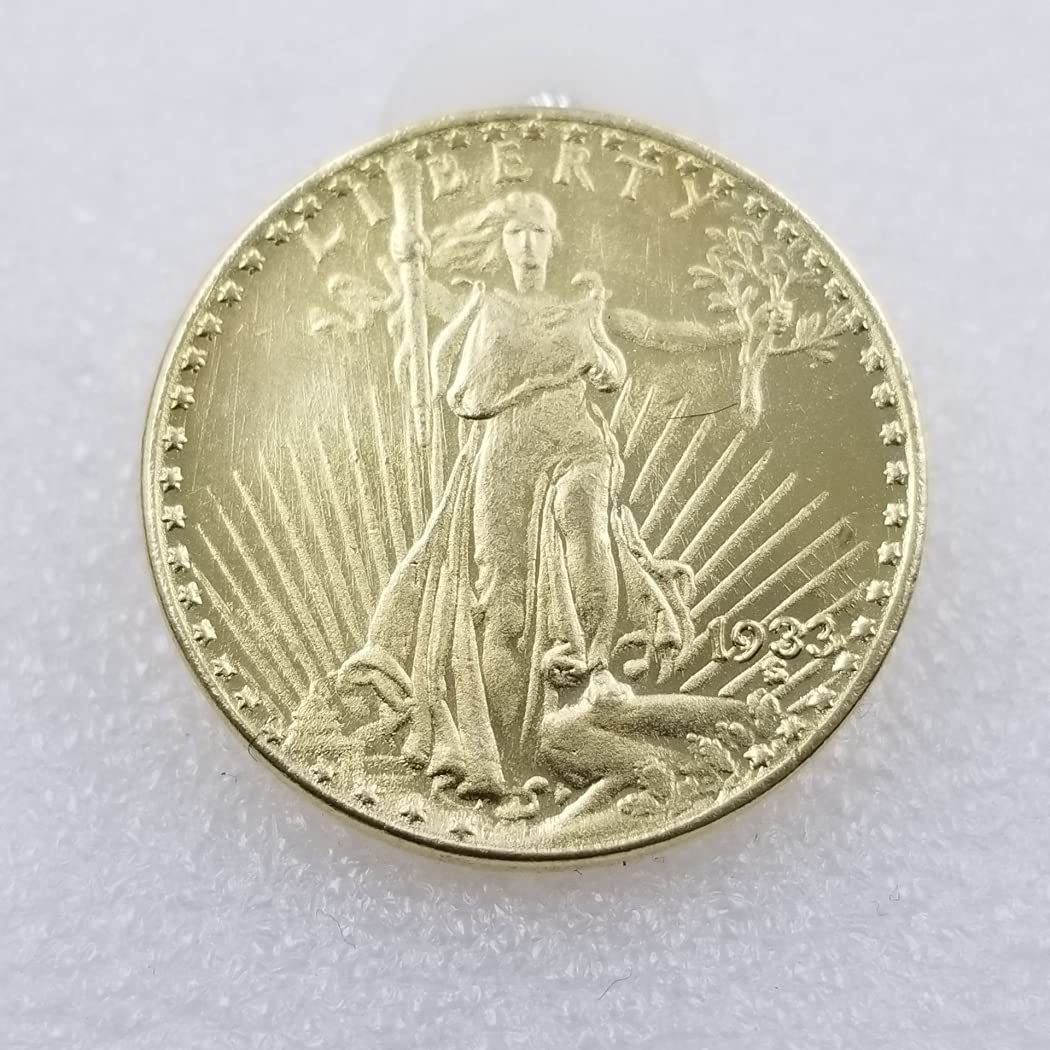 Kocreat Copy 1933 Double Eagle Liberty Gold Coin Twenty Dollars-Replica USA Souvenir Coin Lucky Coin Morgan Dollar Collection, Silver