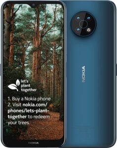 nokia g50 dual-sim 128gb + 4gb ram (gsm only | no cdma) factory unlocked 5g smartphone (ocean blue) - international version