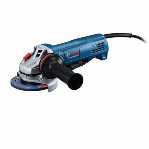 bosch gws10-450p 4-1/2 in. ergonomic angle grinder with paddle switch, grey,black,blue