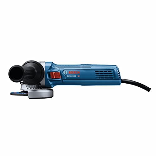 BOSCH GWS10-450 4-1/2 In. Ergonomic Angle Grinder with Slide Switch, Black