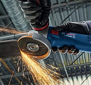 BOSCH GWS10-450 4-1/2 In. Ergonomic Angle Grinder with Slide Switch, Black