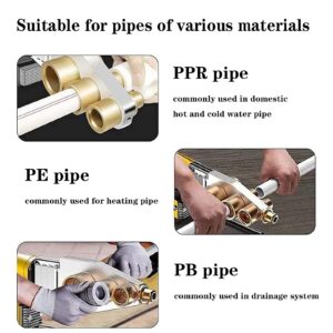 Plastic pipe welding tool，Plastic welder kit Contains welding heads of 6 diameters，Water Pipe Welding Machine Electric Heating Hot Melt Tools for PPR PE Tube 1000W 220V