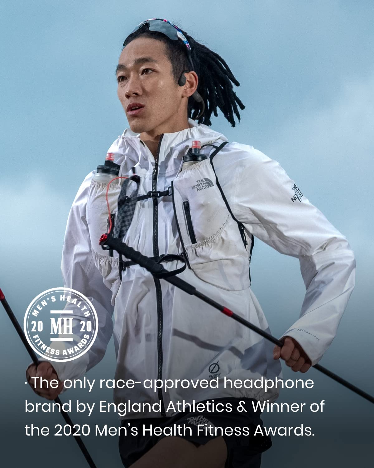 SHOKZ OpenRun Mini (AfterShokz Aeropex Mini) -Bone Conduction Open-Ear Bluetooth Sport Headphones - Waterproof Wireless Earphones for Workouts and Running - Built-in Mic, with Headband