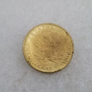 Kocreat Copy 1900 Liberty Morgan Gold Coin Five Dollars-Replica USA Souvenir Coin Lucky Coin Hobo Coin Morgan Dollar Collection