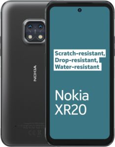 nokia xr20 dual-sim 128gb rom + 6gb ram (gsm only | no cdma) factory unlocked 5g smartphone (granite) - international version