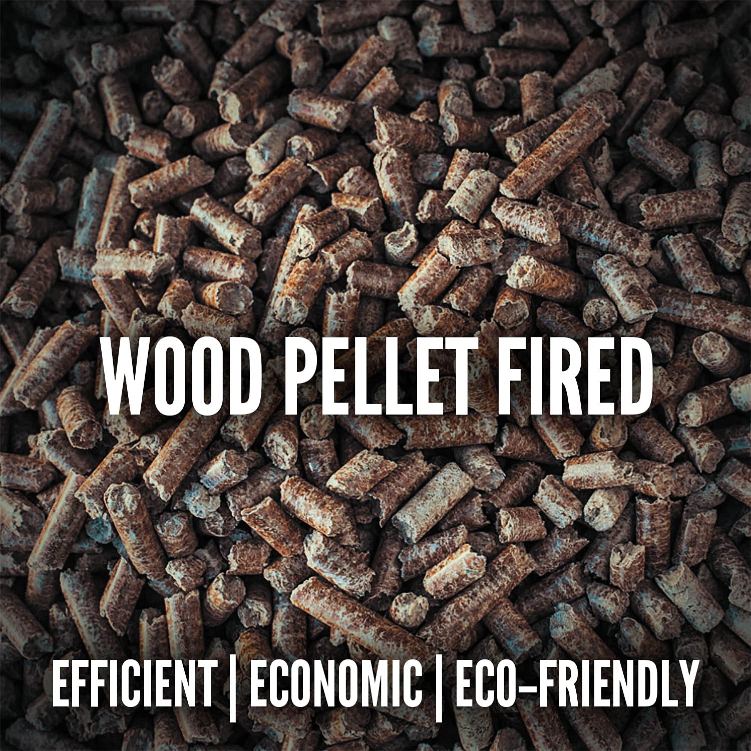 90,000 BTU Stainless Steel Outdoor patio Heater, 12 Ft Heating Radius, Wood Pellet Fired (Big Timber Elite | Revere Edition))