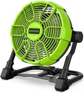 greenworks 40v 10" (5-speed) fan (785 cfm), hybrid (ac / dc), battery not included