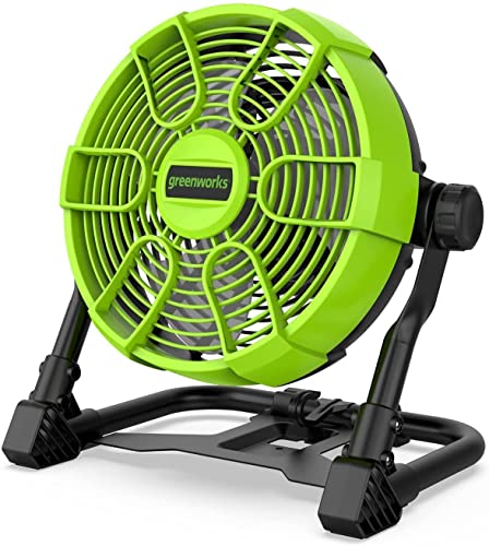 Greenworks 40V 10" (5-Speed) Fan (785 CFM), Hybrid (AC / DC), Battery Not Included