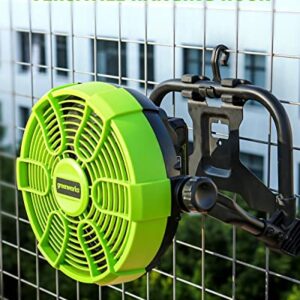 Greenworks 40V 10" (5-Speed) Fan (785 CFM), Hybrid (AC / DC), Battery Not Included