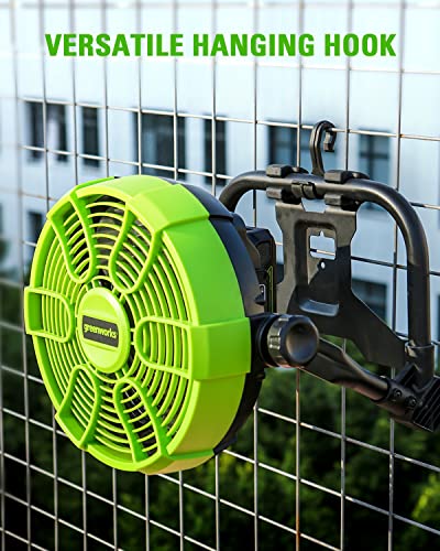 Greenworks 40V 10" (5-Speed) Fan (785 CFM), Hybrid (AC / DC), Battery Not Included