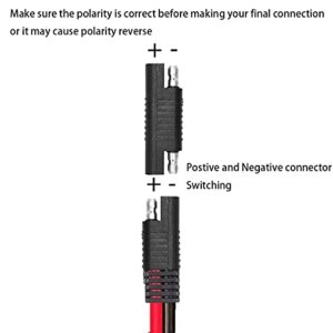 dstfuy SAE Reverse Connector,SAE Polarity Reverse Adapter Connectors,Quick Disconnect Extension Cable Plugs for Solar Panel,Battery Power Charger,Automotive.(4Pack)