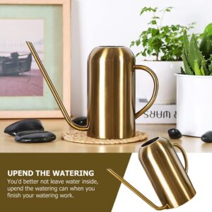 1pc Stainless Steel Watering Can Small Kids Watering Can Flower Watering Pot Spout Watering Pot Garden Water Pot Garden Watering Can Hand Watering Can Water The Flowers Tool Child