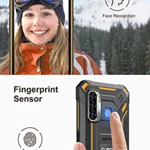 CUBOT Rugged Smartphone, King Kong Rugged Cell Phone, 4GB+64GB, 48MP Camera, Android 11 Phone, 6.1” HD+ Screen, 5000mAh Battery, 4G Dual SIM Phones, IP68 Waterproof Cell Phone, Face ID, Orange