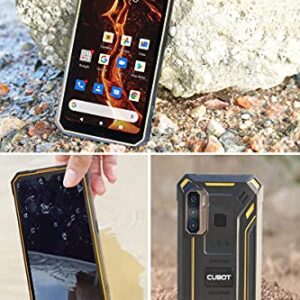 CUBOT Rugged Smartphone, King Kong Rugged Cell Phone, 4GB+64GB, 48MP Camera, Android 11 Phone, 6.1” HD+ Screen, 5000mAh Battery, 4G Dual SIM Phones, IP68 Waterproof Cell Phone, Face ID, Orange