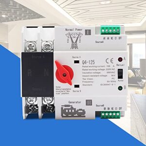 2P Automatic Transfer Switch, 110V Rated Operating Voltage, 100A Rated Operating Current 50HZ/60HZ GDAE10 Dual Power Mini Controller, 690V Insulation Voltage (2P PC Level)