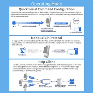 Ethernet Serial Server, RS485 to 4G Erial Server for Serial Device Cellular Networking